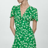 Mango dress ronaldo in green