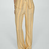 Mango trousers luisma in pastel yellow