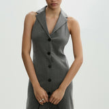 Mango dress aspen in medium vigore grey