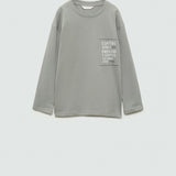 Mango t-shirt tiburon in grey