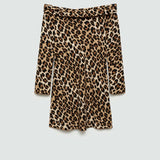 Mango dress stark in brown
