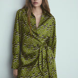 Mango dress robi in green