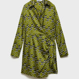 Mango dress robi in green