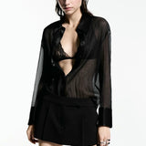 Mango shirt khoi in black