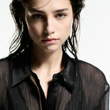 Mango shirt khoi in black