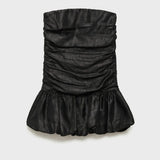 Mango dress balloon in black