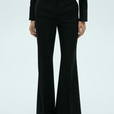 Mango trousers nuit in black