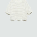Mango sweater sant in off white