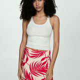 Mango skirt hawai in raw-unbleached