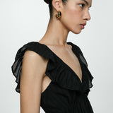 Mango dress ramona in black