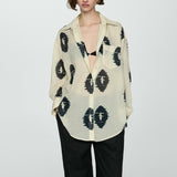 Mango blouse brandy in raw-unbleached