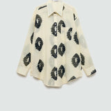 Mango blouse brandy in raw-unbleached