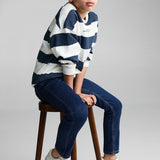 Mango jeans comfy in dark denim
