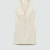 Mango dress lucy in beige