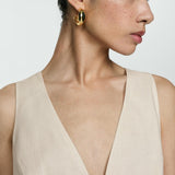 Mango dress lucy in beige