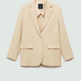Mango blazer clavel in beige
