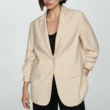 Mango blazer clavel in beige