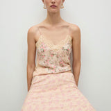 Mango skirt laila in pastel pink