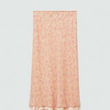 Mango skirt laila in pastel pink