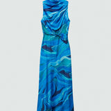 Mango dress marble in carpet