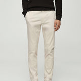 Mango trousers barna in raw-unbleached