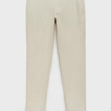 Mango trousers barna in raw-unbleached