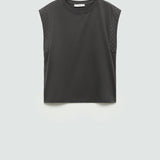 Mango t-shirt tacha in grey