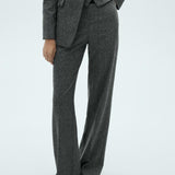 Mango trousers pepper in black
