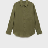Mango shirt aurelia in khaki