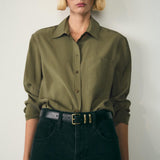 Mango shirt aurelia in khaki