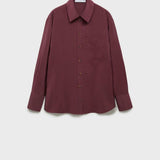 Mango shirt aurelia in violet