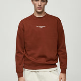 Mango sweatshirt hotelc in terracotta