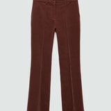Mango trousers velveton in wine