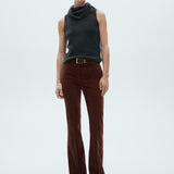 Mango trousers velveton in wine