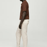 Mango trousers oyster in raw-unbleached