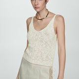 Mango top lisboa in off white