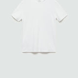 Mango t-shirt strech in white