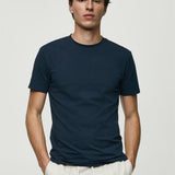 Mango t-shirt strech in navy