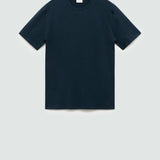 Mango t-shirt strech in navy