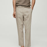 Mango trousers romeo in stone