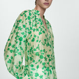 Mango blouse presley in raw-unbleached