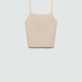 Mango top tamariz in nude