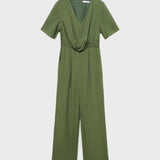 Mango jumpsuit tenzo in moss