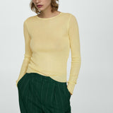 Mango sweater isotopo in pastel yellow