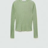 Mango sweater isotopo in pastel green
