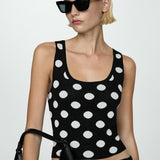 Mango top dali in black