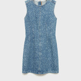 Mango dress beau in medium denim