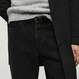 Mango jeans bob in black denim