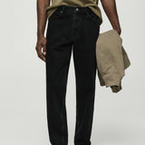 Mango jeans bob in black denim