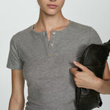 Mango t-shirt centeno in grey